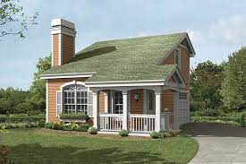 Country Style House Plan 95829 With 1 Bed 2 Bath 1 Car Garage Country Style House Plans Saltbox Houses Cabin House Plans