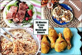 No time for family dinner around the table? Loads Of Quick And Easy Weeknight Dinner Recipes
