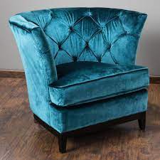 Adorable burgundy velvet accent chair for plush black we. Anabella Teal Blue Velvet Tufted Sofa Chair Blue Velvet Chairs Upholstered Chairs Tufted Chair