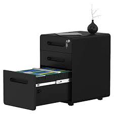 If you have kids in your house, you don't have to worry your baby hit head accidentally. Yitahome 3 Drawer Rolling File Cabinet Metal Mobile File Cabinet With Lock Filing Cabinet Under Desk Fits Legal Letter A4 Size For Home Office Fully Assembled Black Pricepulse