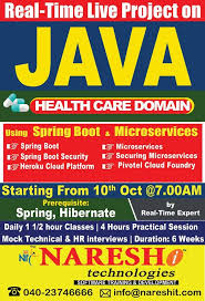 Attend Java Real Time Live Project With Health Care Domain On 10th Oct 7 00 Am By Real Time Expert Realtimeproject Train Online Training Train Health Care