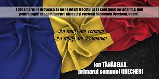 Un glas ei mai aşteaptă şi sar ca lupi în stâne, bătrâni, bărbaţi, juni, tineri, din munţi şi din câmpii! Primarul Comunei Urecheni Mesaj De Ziua NaÈ›ionalÄƒ A Romaniei C