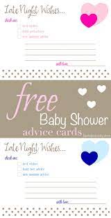 Here, you can write down your hopes, dreams, and well wishes for the new child. Free Printable Baby Shower Advice Best Wishes Cards Baby Shower Advice Cards Baby Shower Advice Baby Shower Cards