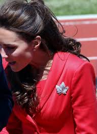 Diamond Maple Leaf Brooch