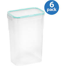 They feature quik clik seal lids that click into place letting you know when contents are secured, so you have one less thing to worry about. Rubbermaid Modular Food Storage Container Set Clear Plastic Red Lid 8 Piece Set Walmart Com Walmart Com