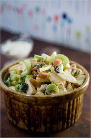 Curried Waldorf Salad Recipe Recipe Waldorf Salad Waldorf Salad Recipe Recipes