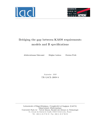 Located in le faubourg 48 km from namur, la cle des sens features barbecue facilities and a garden. Pdf Bridging The Gap Between Kaos Requirements Models And B Specifications