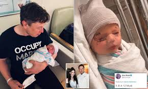 Last night, sandy fired off a few tweets about elon's comments, which she seemed to take particular issue with after grimes' challenging pregnancy and childbirth. Elon Musk And Singer Grimes Share Photos Of New Baby Boy Daily Mail Online
