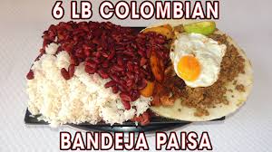 Randy Santel Colombian Bandeja Paisa Food Challenge Facebook