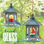 Fused Glass Bird Feeder