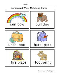 Matching exercises provide students with a fun, engaging way to learn. Compound Words Matching Worksheet Have Fun Teaching