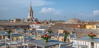A few of rome's luxury hotels had rooftop. Martis Palace Hotel Rome Roof Bar