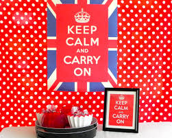 Find ideas here for creative party decorations, centerpieces, menus, party favors, tablescapes, and more! Keep Calm And Carry On Theme A Graduation Party That Sends Just The Right Message Miss Party
