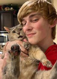 Sml Logan, & his cat.