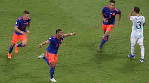 Argentina took on colombia in their opening copa america. Martinez Cracker Helps Colombia Past Argentina The Daily Star