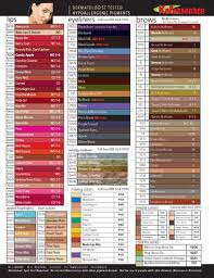 Permanent Makeup Color Chart Www Bedowntowndaytona Com