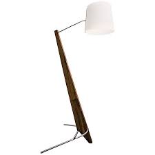 Clear acrylic accents make up the base, not taking away from the beauty of the giant pearly orb of the frame. Cerno Giant Silva Oiled Walnut And White Led Floor Lamp X6763 Lamps Plus