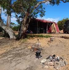 Riverside Camping At Murchison House Station Close To Kalbarri Camping Hiking Outdoors Tent Outdoor Caravan Campsite Travel Riverside Camping Outdoor