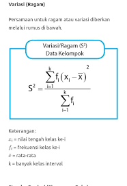 Itulah sebabnya apabila ada salah satu nilai. Ragam Dan Simpanan Baku Untuk Data Berkelompok Brainly Co Id