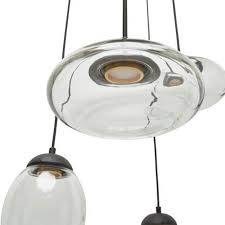 Ideal for lounges, kitchens, bathrooms and offices. Cascading Group Of 6 Glass Pendant Lamps Vitrolo Led Casa Lumi
