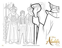 They flay using the flying carpet. Aladdin And Prince Jasmine Coloring Pages Free Printables April Golightly