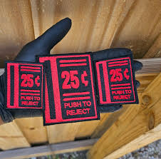 Retro Game Patch, Vintage Gaming 25 Cent Insert Iron On/sew