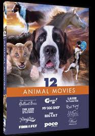 12 Animal Movies Family Feature Films New Dvd Box Set R1