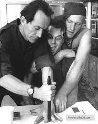 Aliens Behind The Scenes Photo Of Bill Paxton Mark Rolston Lance Henriksen Aliens Movie Science Fiction Movies Sci Fi Films
