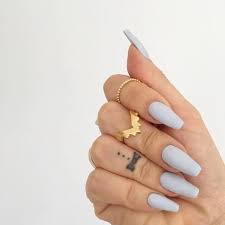 There are two accent designs which 4. Light Grey Acrylic Nails My Blog