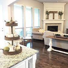 Nice 40 Awesome Farmhouse Fireplace Decor Ideas And Remodel Https Coachdecor C Farmhouse Fireplace Decor Living Room With Fireplace Corner Fireplace Makeover