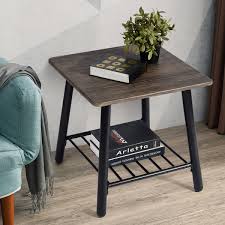 It was kind of tricky, but then we figured out what we needed to do. Furniture R Coffee Table Square Sofa Side End Table With Metal Shelf Storage Walmart Canada