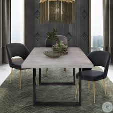 Edna Concrete Rectangular Dining Room Set With Swell Chair Tov G5450 Room In 2020 Concrete Dining Table Modern Dining Table Concrete Top Dining Table