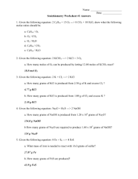 Types of chemical reactions worksheet pogil with organic. Basic Stoichiometry Worksheet Pogil Mole Ratios