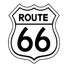 Coloring page usa > route 66. Pin On Stickers