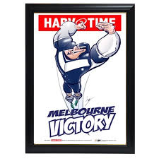 Melbourne victory boss grant brebner is set to keep robbie kruse in a central attacking role as he attempts to get the best out of the socceroo. Melbourne Victory A League Mascot Harv Time Print Framed 4186 Ht Framing Memorabilia