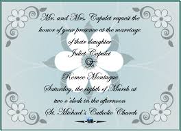 Me and romeo exchanging our vows my wedding with romeo. Invitation To Romeo And Juliet S Wedding Given To The People By Vocal Messengers Juliet Capulet Romeo And Juliet Wedding Invitations