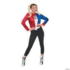 Harley's a popular outfit for cosplay and now you can put your own stamp on the character with a costume that really encourages customization. Women S Suicide Squad Harley Quinn Costume Kit Oriental Trading