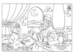 Please wait, the page is loading. God Calls Samuel Coloring Page Shefalitayal