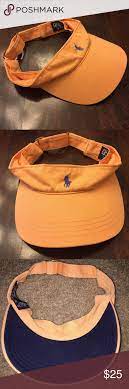 Polo By Ralph Lauren Visor Hat Polo By Ralph Lauren Visor In Great Condition Love This But It Doesn T Look Right On Me It S A Visor Hats Cute Hats Blue Logo