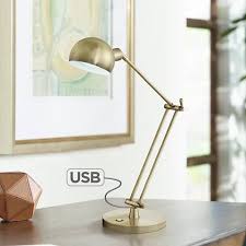 Ottlite Refine Led Antique Brass Desk Lamp 42r56 Lamps Plus Desk Lamp Led Desk Lamp Halogen Desk Lamp
