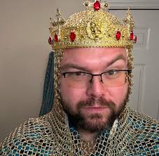 Buy Lion Cross King Crown: Gold Medieval Baroque Royal Crown Online in  India