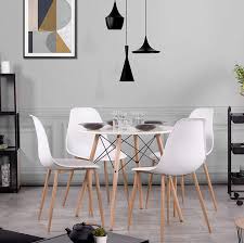 Amazonsmile Greenforest Dining Chairs Set Of 4 Mid Century Modern Plastic Seat And Back Kitc Dining Chairs Mid Century Modern Kitchen Chair Dining Chair Set