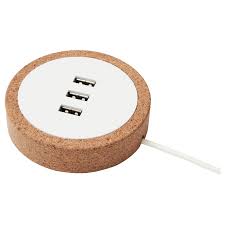 nordmarke usb charger white cork ikea stopcontact usb kurk