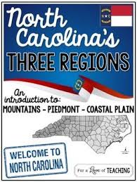 North Carolina S Three Regions Mountains Piedmont Coastal Plain North Carolina History 4th Grade Social Studies Social Studies Elementary