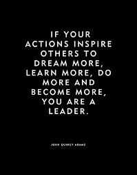 Motivational Quote Poster Or Print Leader John Quincy Adams Quote Cj Prints