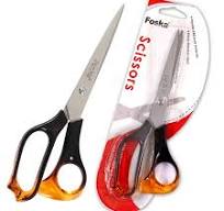 Foska Good Quality 8.25" PS Handle Stationery School Office Scissors