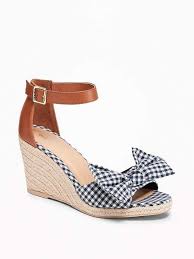 Women's vintage 7 eight maya wedges. Old Navy Gingham Bow Tie Espadrille Wedges For Women Espadrilles Wedges Womens Shoes Canada Shoes Heels Wedges