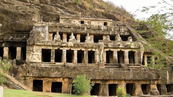 Explore the Undavalli Caves near Guntur 