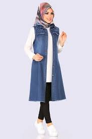 Modaselvim Yelek Incili Kot Yelek Msm405 5 Koyu Kot Moda Stilleri Basortusu Modasi Kot Yelek