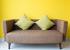 Couch Green Pillows